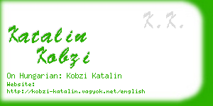 katalin kobzi business card
